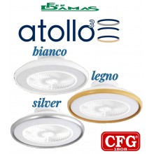 VENTILATORE ARREDO A SOFFITTO CON MOTORE A CORRENTE CONTINUA MOD. "ATOLLO 3" CFG ART.EV118
